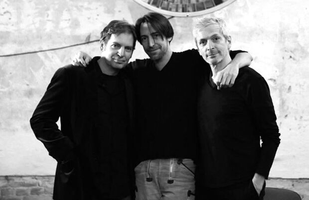 Das Team: Andreas F. Staffel (Komponist), Daniel Weingarten (Tonmeister), Jan Gerdes (Pianist)